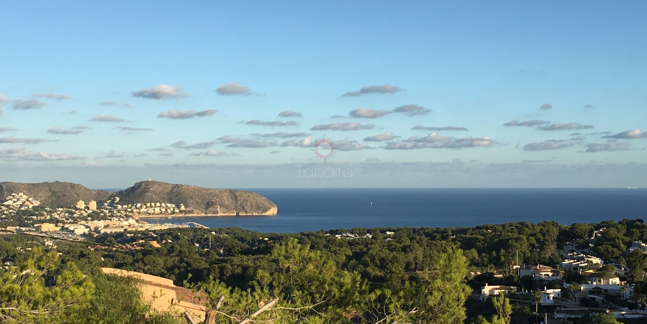 Building land in Benimeit Moraira with sea views