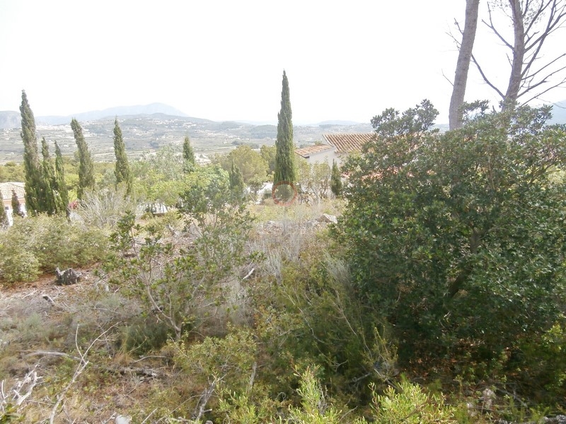 building land with sea views in benimeit moraira