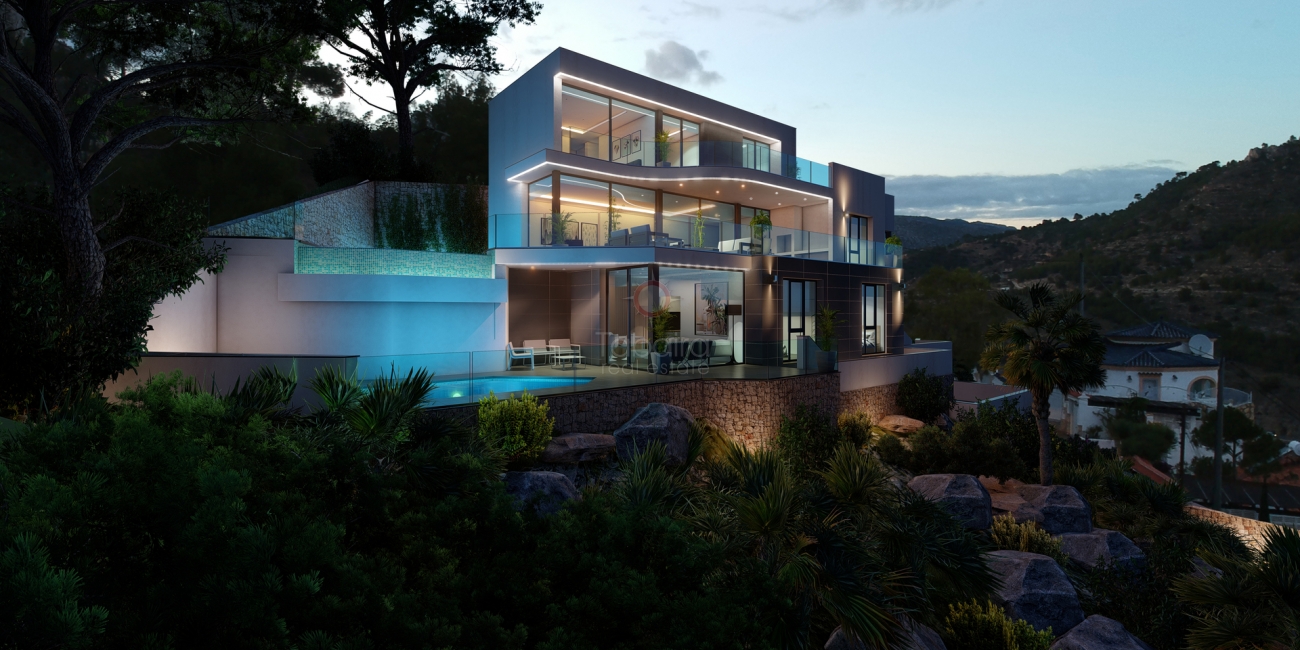 ▷ Luxe villa met zeezicht te koop in Calpe