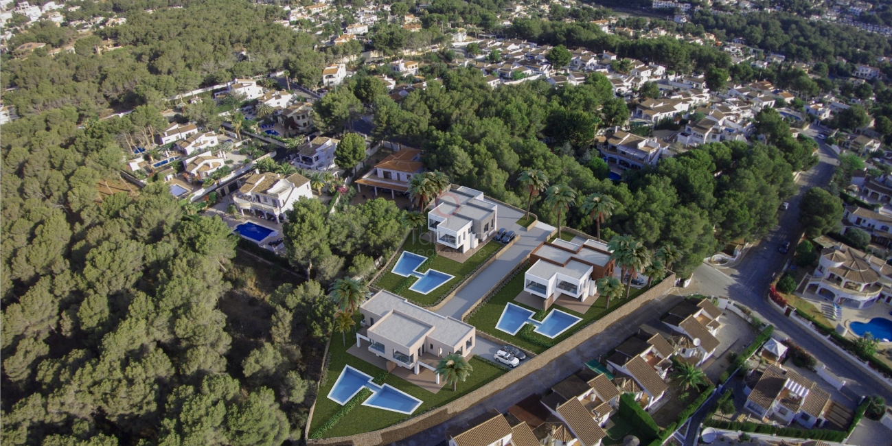 ▷  Villa de nueva construcción en venta en Cometa Moraira a pie de servicios