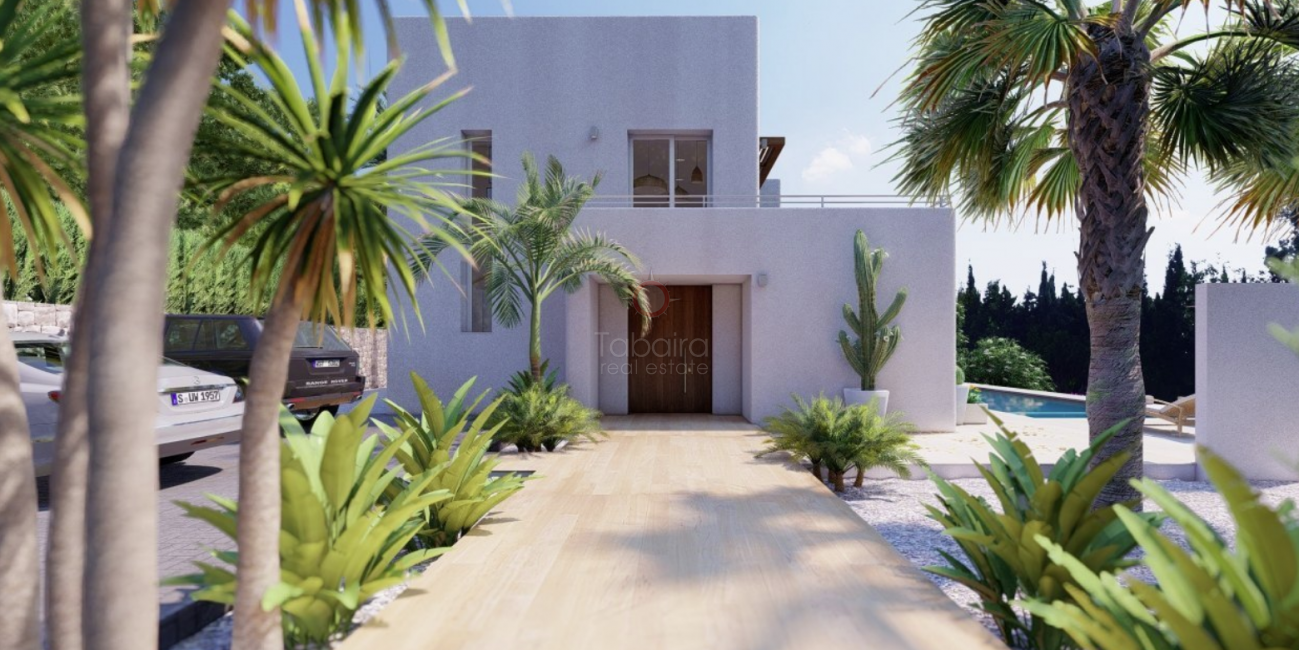 Nieuwbouw villa met zeezicht te koop in Benissa