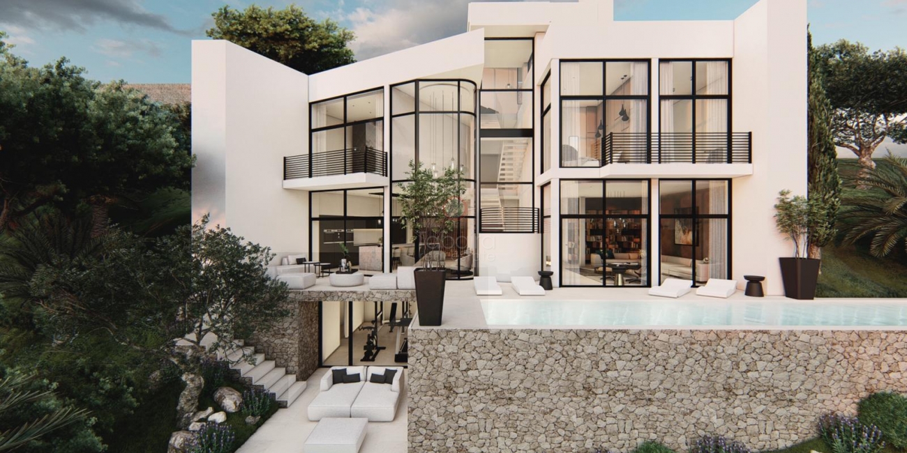 Nybyggd villa till salu i Altea Hills med havsutsikt