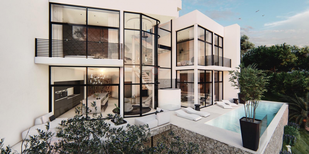 Neubau Villa zum Verkauf in Altea Hills mit Meerblick