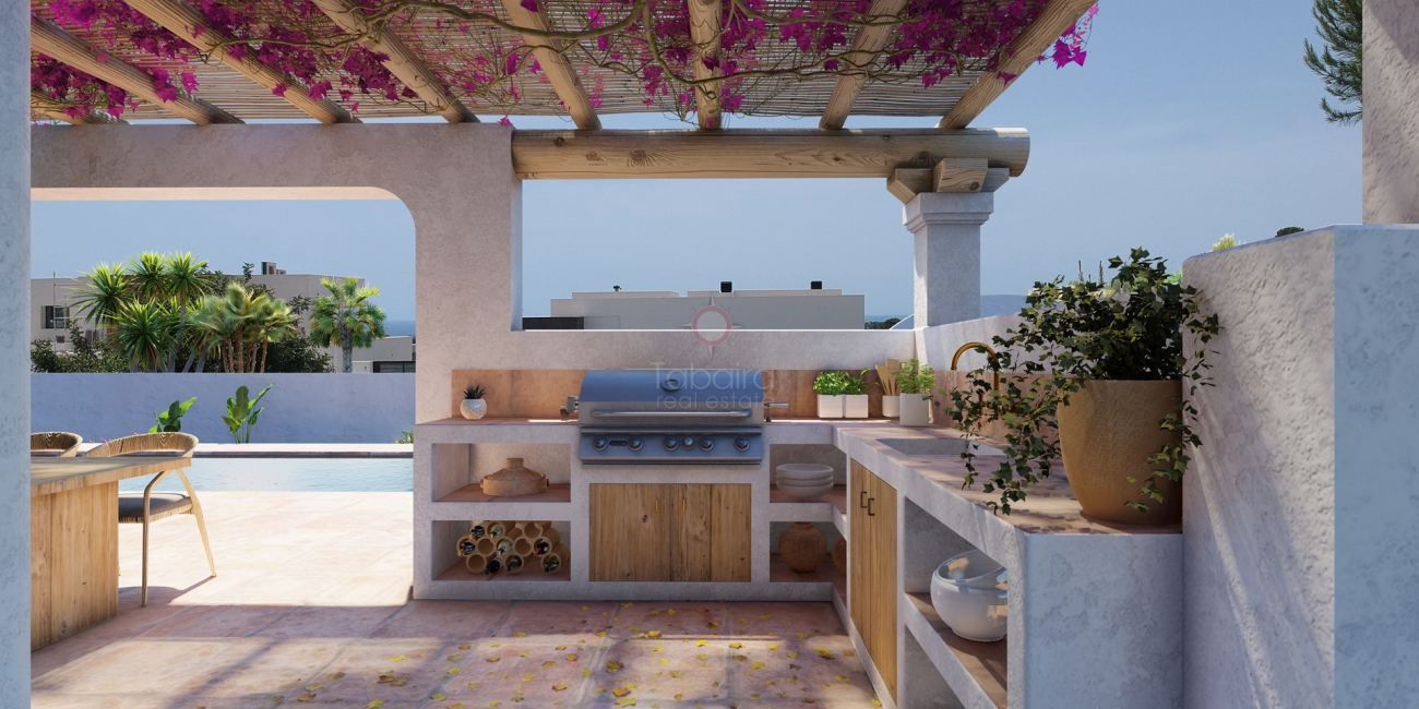 Villa de luxe de style Ibiza à vendre à Moraira